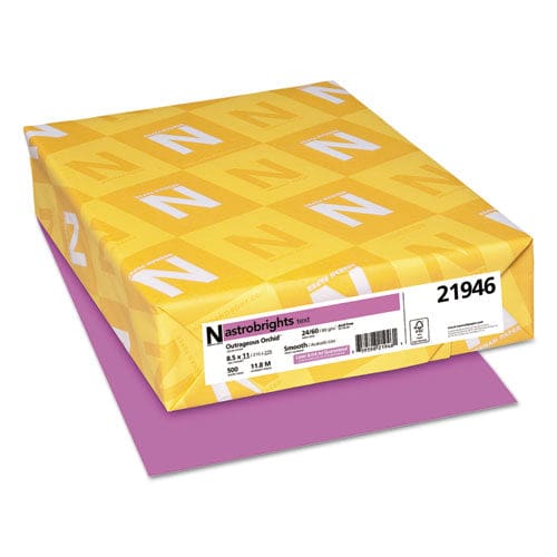 Astrobrights Color Paper 24 Lb Bond Weight 8.5 X 11 Outrageous Orchid 500/ream - School Supplies - Astrobrights®