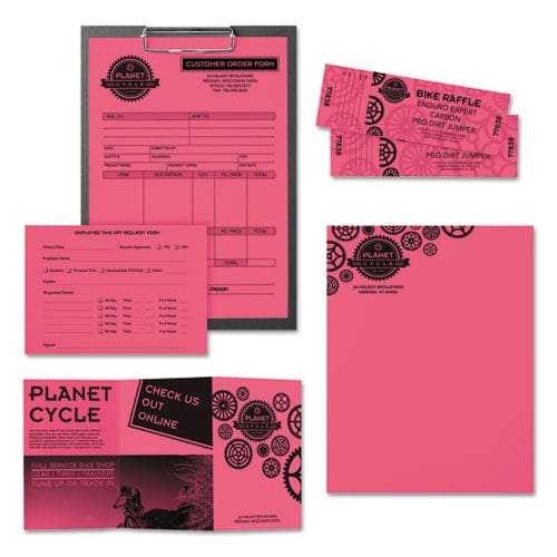 Astrobrights Color Paper 24 Lb Bond Weight 8.5 X 11 Plasma Pink 500/ream - School Supplies - Astrobrights®