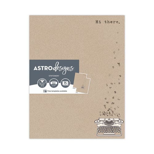 Astrodesigns Pre-printed Paper 24 Lb Bond Weight 8.5 X 11 Hi There 75/pack - School Supplies - Astrodesigns®