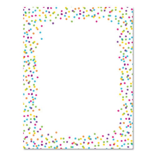 Astrodesigns Pre-printed Paper 28 Lb Bond Weight 8.5 X 11 Watercolor Dots 100/pack - School Supplies - Astrodesigns®