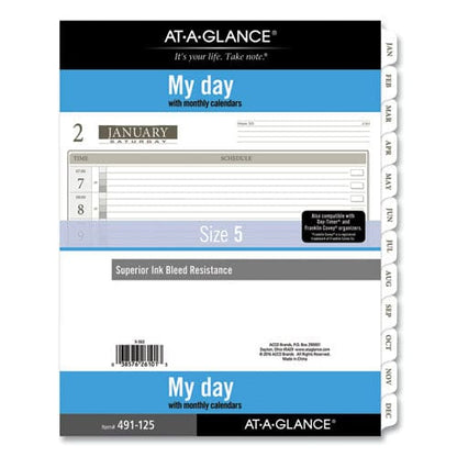 AT-A-GLANCE 1-page-per-day Planner Refills 11 X 8.5 White Sheets 12-month (jan To Dec): 2023 - School Supplies - AT-A-GLANCE®
