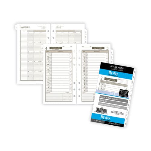 AT-A-GLANCE 1-page-per-day Planner Refills 6.75 X 3.75 White Sheets 12-month (jan To Dec): 2023 - School Supplies - AT-A-GLANCE®