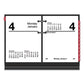 AT-A-GLANCE Compact Desk Calendar Refill 3 X 3.75 White Sheets 2023 - Office - AT-A-GLANCE®