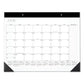 AT-A-GLANCE Contemporary Monthly Desk Pad 18 X 11 White Sheets Black Binding/corners,12-month (jan To Dec): 2023 - School Supplies -