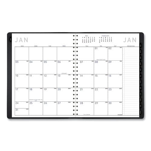 AT-A-GLANCE Contemporary Weekly/monthly Planner Vertical-column Format 11 X 8.25 Black Cover 12-month (jan To Dec): 2023 - School Supplies -