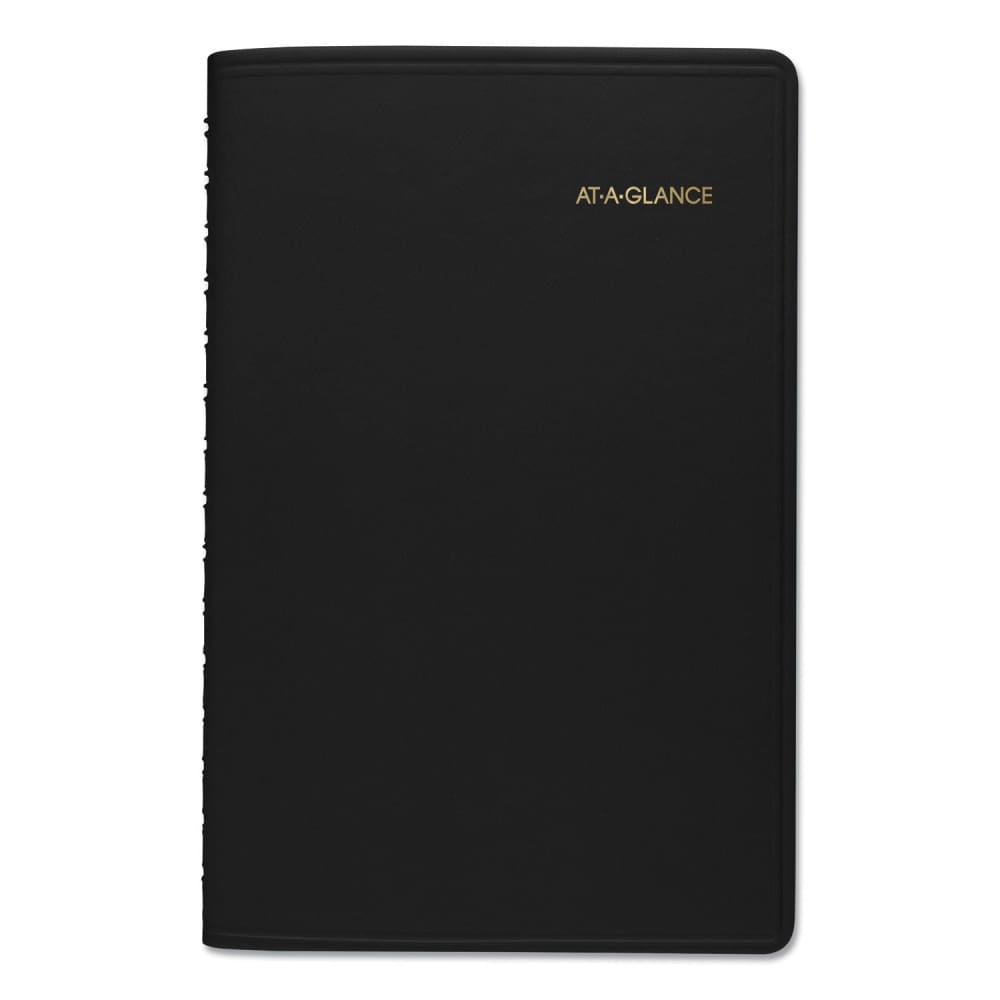 AT-A-GLANCE Daily Appointment Book With 15-minute Appointments One Day/page: Mon To Sun 8 X 5 Black Cover 12-month (jan To Dec): 2023 -