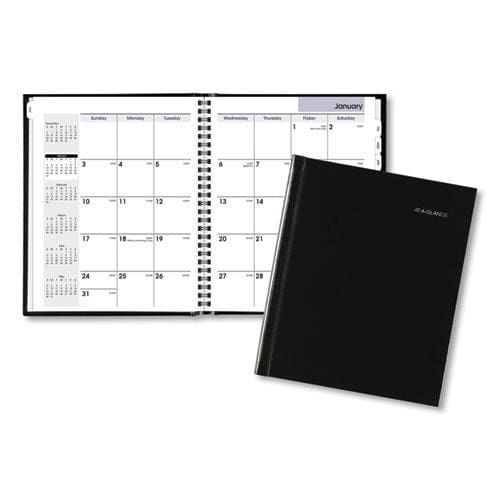 AT-A-GLANCE Dayminder Hard-cover Monthly Planner With Memo Section 8.5 X 7 Black Cover 12-month (jan To Dec): 2023 - School Supplies -