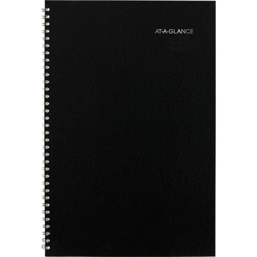 AT-A-GLANCE Dayminder Monthly Planner Academic Year Ruled Blocks 12 X 8 Black Cover 14-month (july To Aug): 2022 To 2023 - School Supplies -