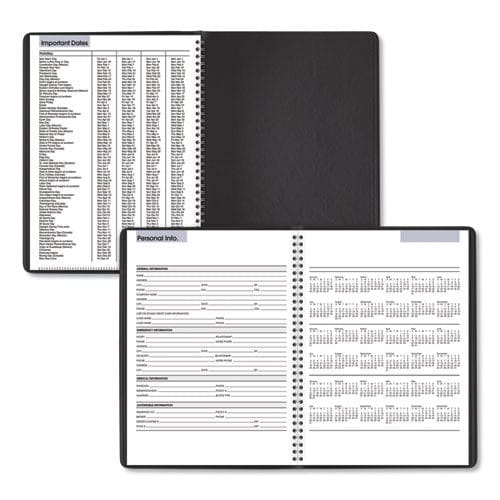 AT-A-GLANCE Dayminder Weekly Appointment Book Vertical-column Format 11 X 8 Black Cover 12-month (jan To Dec): 2023 - School Supplies -
