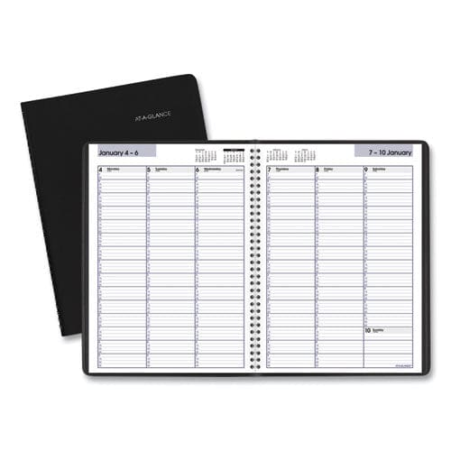 AT-A-GLANCE Dayminder Weekly Appointment Book Vertical-column Format 11 X 8 Black Cover 12-month (jan To Dec): 2023 - School Supplies -