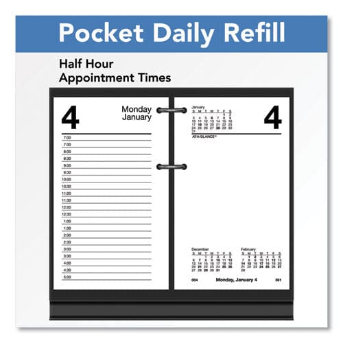 AT-A-GLANCE Desk Calendar Refill 3.5 X 6 White Sheets 2023 - Office - AT-A-GLANCE®