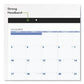 AT-A-GLANCE Desk Pad 22 X 17 White Sheets Black Binding Black Corners 12-month (jan To Dec): 2023 - School Supplies - AT-A-GLANCE®