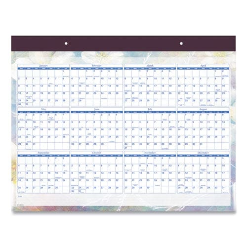 At-A-Glance Dreams Desk Pad Calendar Seasonal Artwork 21.75 X 17 Black Binding Clear Corners 12-month (jan-dec): 2023 - School Supplies -