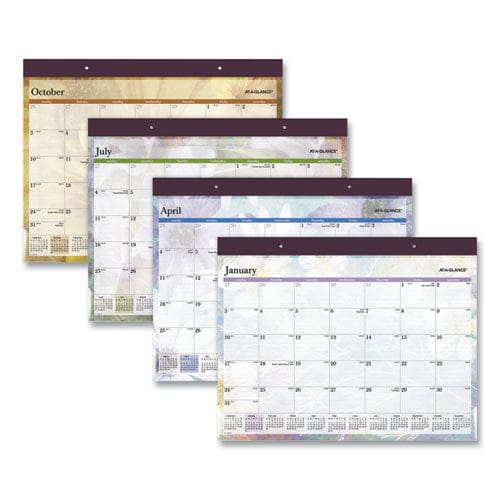 At-A-Glance Dreams Desk Pad Calendar Seasonal Artwork 21.75 X 17 Black Binding Clear Corners 12-month (jan-dec): 2023 - School Supplies -