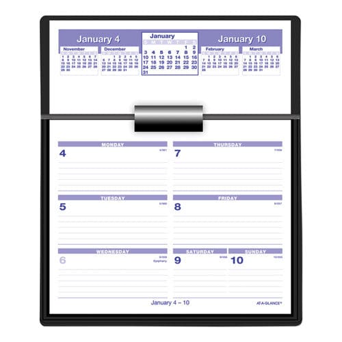 AT-A-GLANCE Flip-a-week Desk Calendar And Base 7 X 5.5 White Sheets 2023 - Office - AT-A-GLANCE®