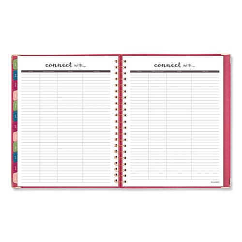 AT-A-GLANCE Harmony Weekly/monthly Hardcover Planner 11 X 8.5 Berry Cover 13-month (jan To Jan): 2023 To 2024 - School Supplies -