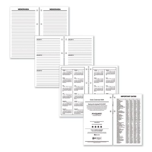 AT-A-GLANCE Large Desk Calendar Refill 4.5 X 8 White Sheets 2023 - Office - AT-A-GLANCE®
