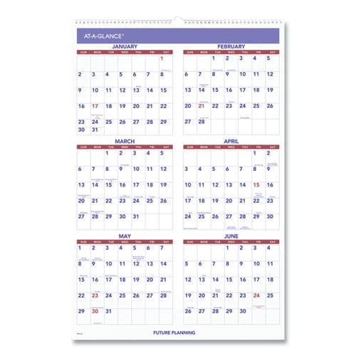 AT-A-GLANCE Monthly Wall Calendar With Ruled Daily Blocks 20 X 30 White Sheets 12-month (jan To Dec): 2023 - School Supplies - AT-A-GLANCE®
