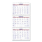 AT-A-GLANCE Move-a-page Three-month Wall Calendar 12 X 27 White/red/blue Sheets 15-month (dec To Feb): 2022 To 2024 - School Supplies -