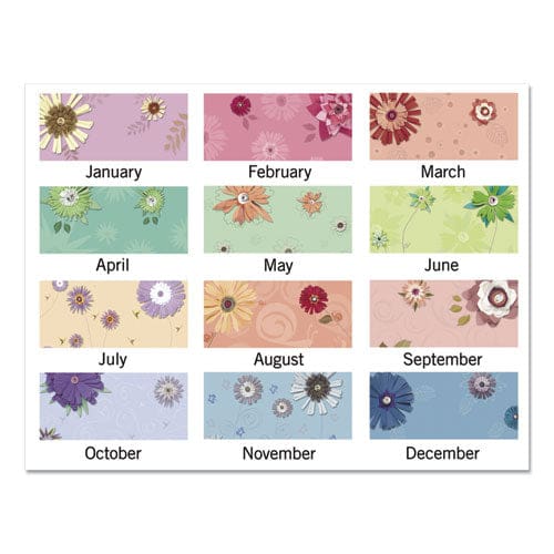 At-A-Glance Paper Flowers Desk Pad Floral Artwork 22 X 17 Black Binding Clear Corners 12-month (jan To Dec): 2023 - School Supplies -