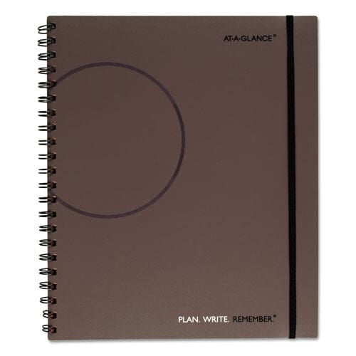 AT-A-GLANCE Plan. Write. Remember. Planning Notebook Two Days Per Page 11 X 8.38 Gray Cover Undated - School Supplies - AT-A-GLANCE®