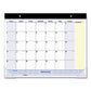 AT-A-GLANCE Quicknotes Desk Pad 22 X 17 White/blue/yellow Sheets Black Binding Clear Corners 13-month (jan To Jan): 2023 To 2024 - School