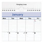 AT-A-GLANCE Quicknotes Wall Calendar 12 X 17 White/blue/yellow Sheets 12-month (jan To Dec): 2023 - School Supplies - AT-A-GLANCE®