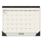 AT-A-GLANCE Recycled Monthly Desk Pad 22 X 17 Sand/green Sheets Black Binding Black Corners 12-month (jan To Dec): 2023 - School Supplies -