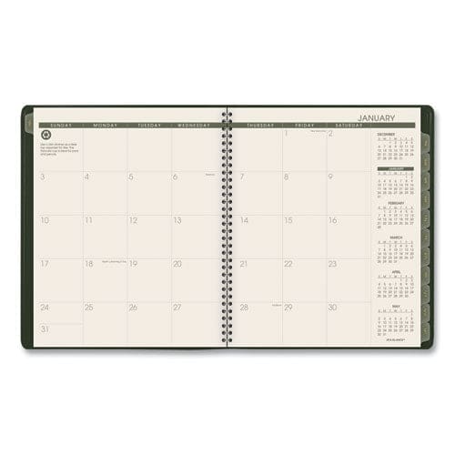 AT-A-GLANCE Recycled Monthly Planner 11 X 9 Green Cover 13-month (jan To Jan): 2023 To 2024 - School Supplies - AT-A-GLANCE®