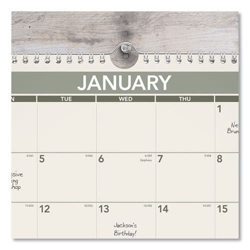 AT-A-GLANCE Recycled Wall Calendar Unruled Blocks 15 X 12 Sand/green Sheets 12-month (jan To Dec): 2023 - School Supplies - AT-A-GLANCE®