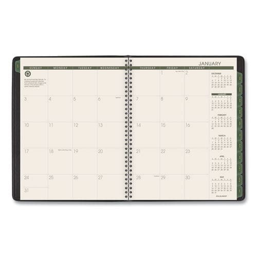 AT-A-GLANCE Recycled Weekly Vertical-column Format Appointment Book 8.75 X 7 Black Cover 12-month (jan To Dec): 2023 - School Supplies -
