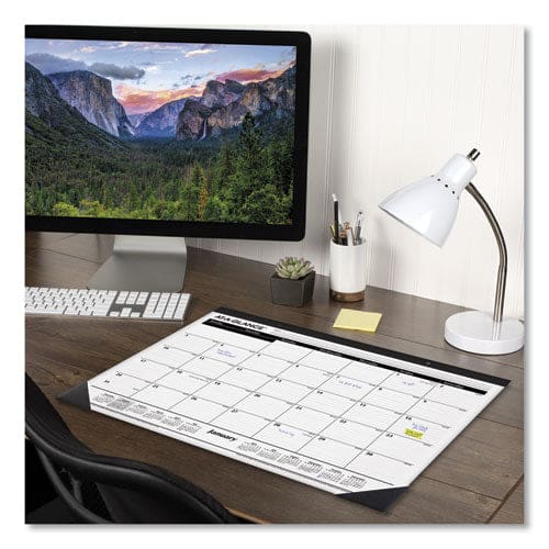 At-A-Glance Ruled Desk Pad 22 X 17 White Sheets Black Binding Black Corners 12-month (jan To Dec): 2023 - School Supplies - AT-A-GLANCE®