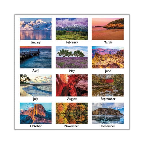 AT-A-GLANCE Scenic Monthly Wall Calendar Scenic Landscape Photography 12 X 17 White/multicolor Sheets 12-month (jan To Dec): 2023 - School