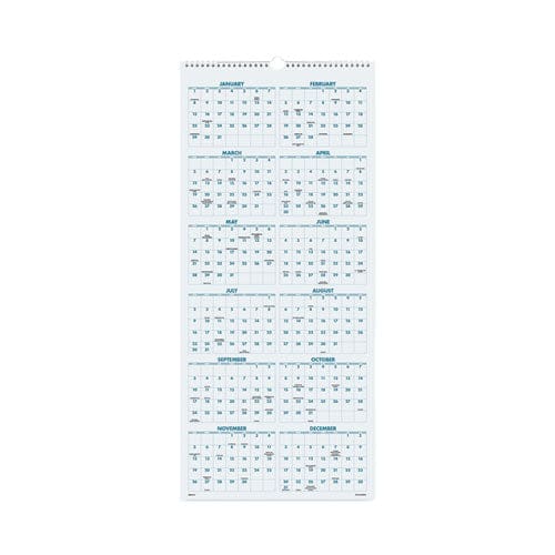 AT-A-GLANCE Scenic Three-month Wall Calendar Scenic Landscape Photography 12 X 27 White Sheets 14-month (dec To Jan): 2022 To 2024 - School