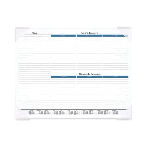 AT-A-GLANCE Seascape Panoramic Desk Pad Seascape Panoramic Photography 22 X 17 White Sheets Clear Corners 12-month (jan-dec): 2023 - School