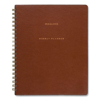 AT-A-GLANCE Signature Collection Academic Weekly/monthly Planners 11.5 X 8 Distressed Brown Cover 13-month (july-july): 2022-2023 - School
