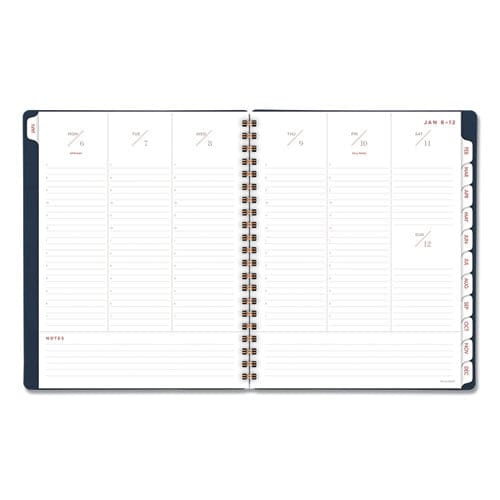AT-A-GLANCE Signature Collection Firenze Navy Weekly/monthly Planner 11 X 8.5 Navy Cover 13-month (jan To Jan): 2023 To 2024 - School