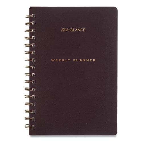 AT-A-GLANCE Signature Lite Weekly/monthly Planner 8.5 X 5.75 Maroon Cover 12-month (jan To Dec): 2023 - School Supplies - AT-A-GLANCE®