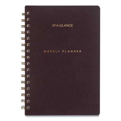 AT-A-GLANCE Signature Lite Weekly/monthly Planner 8.5 X 5.75 Maroon Cover 12-month (jan To Dec): 2023 - School Supplies - AT-A-GLANCE®