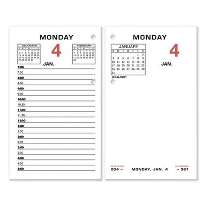 AT-A-GLANCE Two-color Desk Calendar Refill 3.5 X 6 White Sheets 2023 - Office - AT-A-GLANCE®