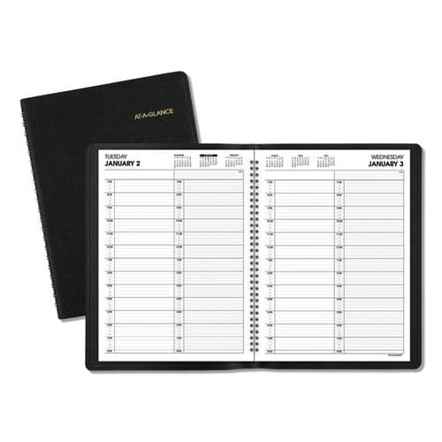 AT-A-GLANCE Two-person Group Daily Appointment Book 11 X 8 Black Cover 12-month (jan To Dec): 2023 - School Supplies - AT-A-GLANCE®