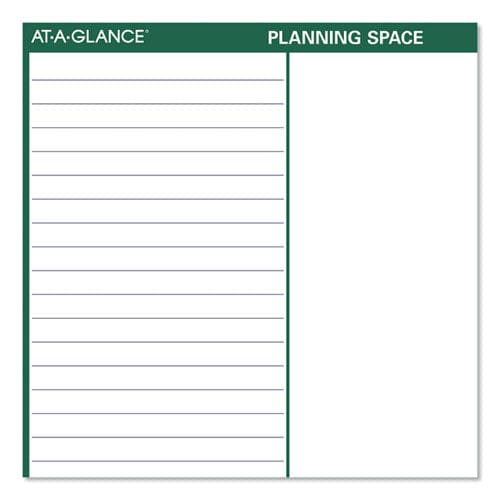 AT-A-GLANCE Vertical Erasable Wall Planner 32 X 48 White/green Sheets 12-month (jan To Dec): 2023 - School Supplies - AT-A-GLANCE®