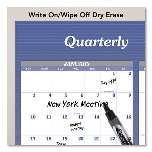 AT-A-GLANCE Vertical/horizontal Erasable Quarterly/monthly Wall Planner 32 X 48 12-month (jan-dec): 2023 - School Supplies - AT-A-GLANCE®