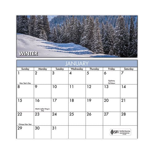 AT-A-GLANCE Vertical/horizontal Erasable Wall Planner Seasons In Bloom Photos 24 X 36 White/multicolor Sheets 12-month(jan-dec): 2023 -