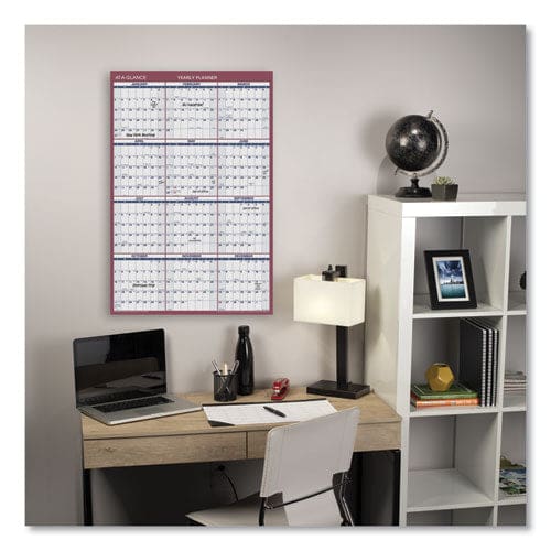AT-A-GLANCE Vertical/horizontal Wall Calendar 24 X 36 White/blue/red Sheets 12-month (jan To Dec): 2023 - School Supplies - AT-A-GLANCE®