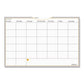 AT-A-GLANCE Wallmates Self-adhesive Dry Erase Monthly Planning Surfaces 36 X 24 White/gray/orange Sheets Undated - School Supplies -