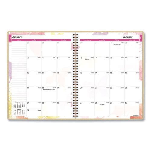 AT-A-GLANCE Watercolors Weekly/monthly Planner Watercolors Artwork 11 X 8.5 Multicolor Cover 13-month (jan To Jan): 2023 To 2024 - School