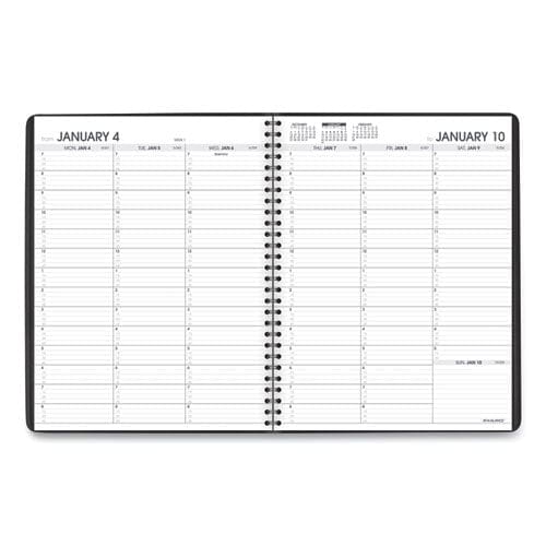 AT-A-GLANCE Weekly Appointment Book 11 X 8.25 Black Cover 13-month (jan To Jan): 2023 To 2024 - School Supplies - AT-A-GLANCE®