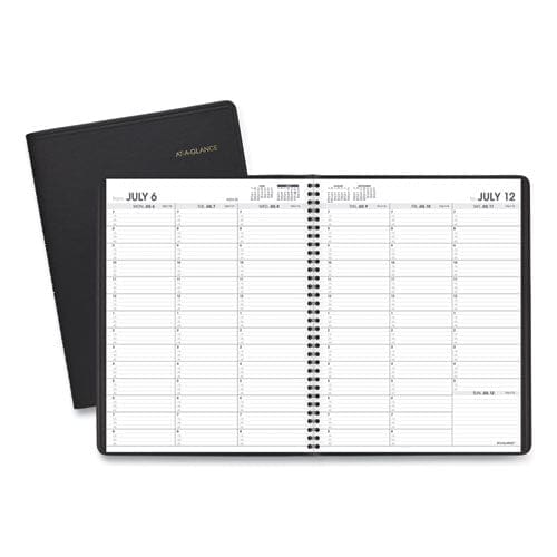 AT-A-GLANCE Weekly Appointment Book 11 X 8.25 Black Cover 14-month (july To Aug): 2022 To 2023 - School Supplies - AT-A-GLANCE®