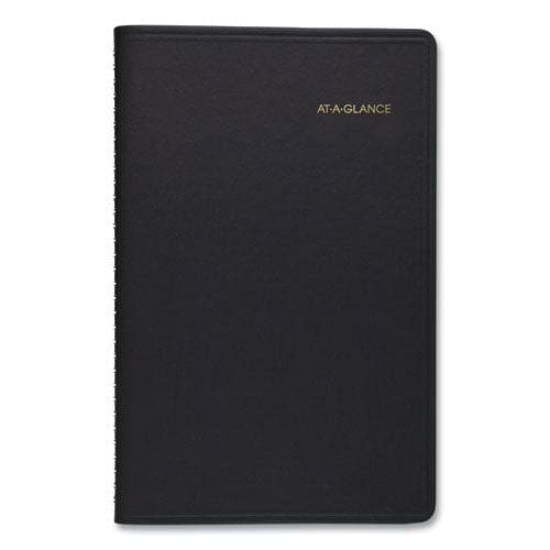 AT-A-GLANCE Weekly Block Format Appointment Book Ruled For Hourly Appointments 8.5 X 5.5 Smooth Black Cover 12-month(jan To Dec): 2023 -